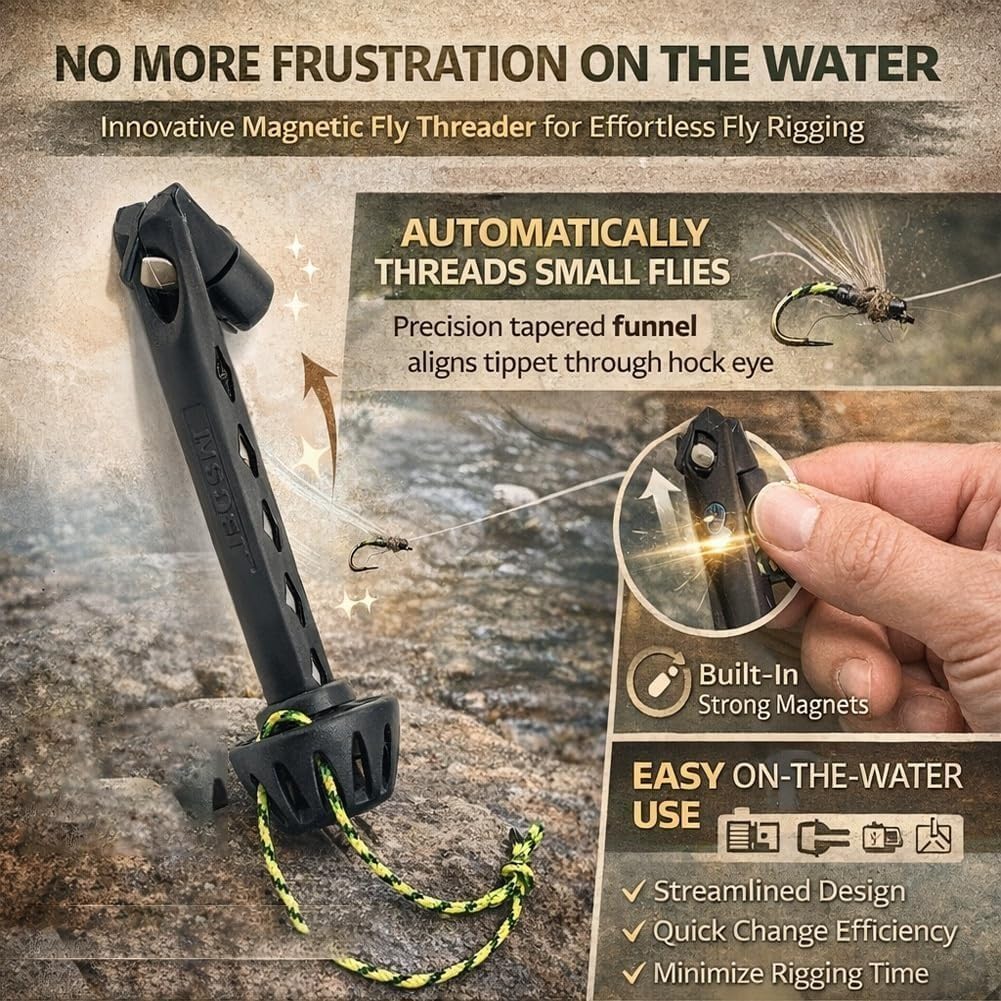Portable Magnetic Fly Threader - Monofilament Line ulasan dan harga