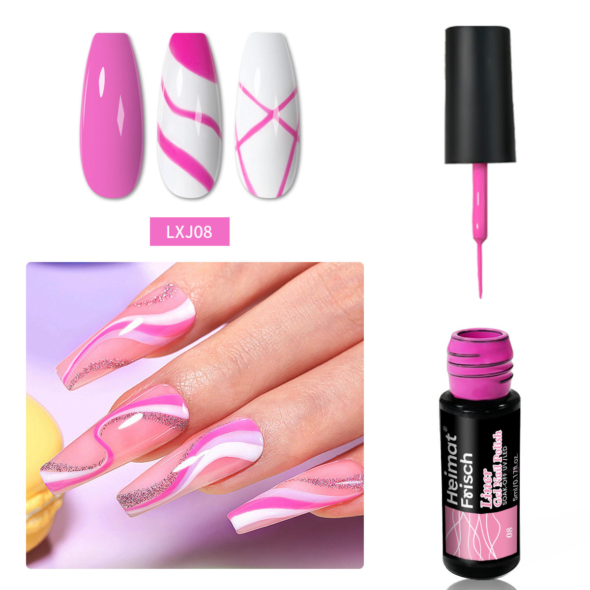 5 ml set Glitter Line Drawing  - Copolymer Line ulasan dan harga