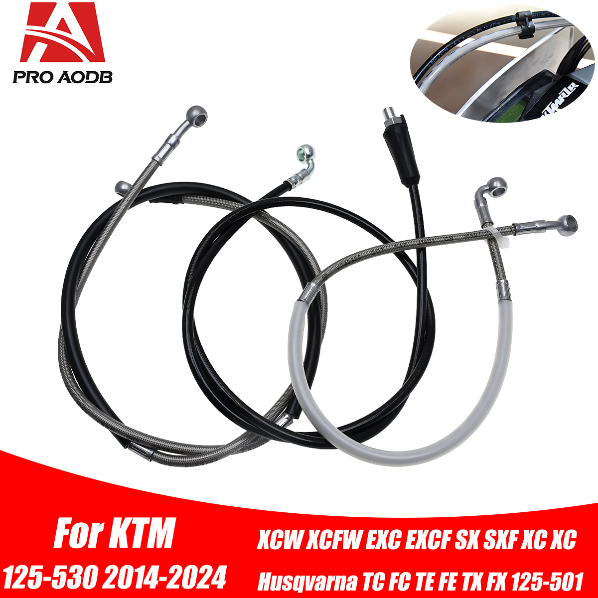 Motorcycle Front Rear Brake Oi - Braided Line ulasan dan harga