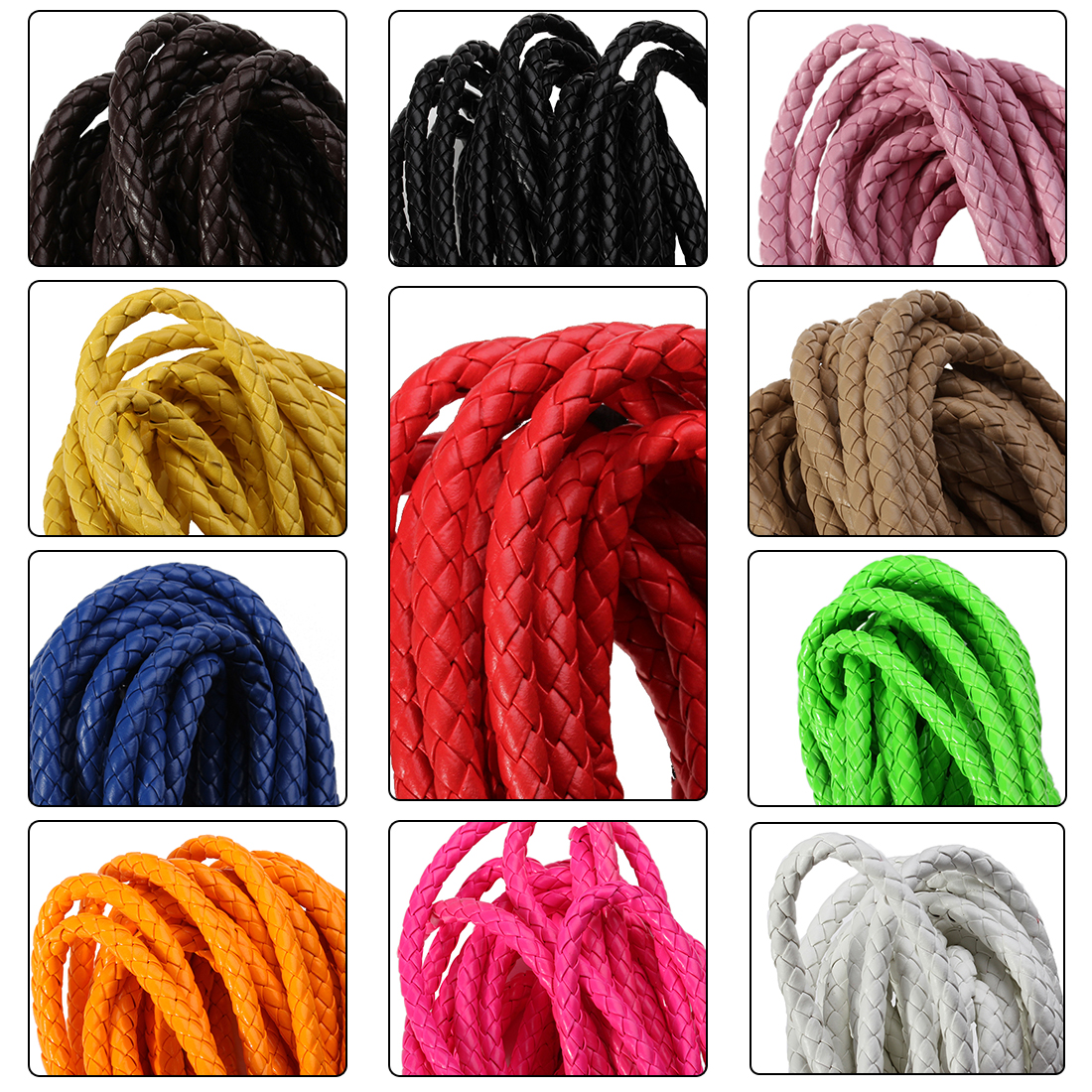 5 Yards/lot 6/7mm Braided Leat - Braided Line ulasan dan harga
