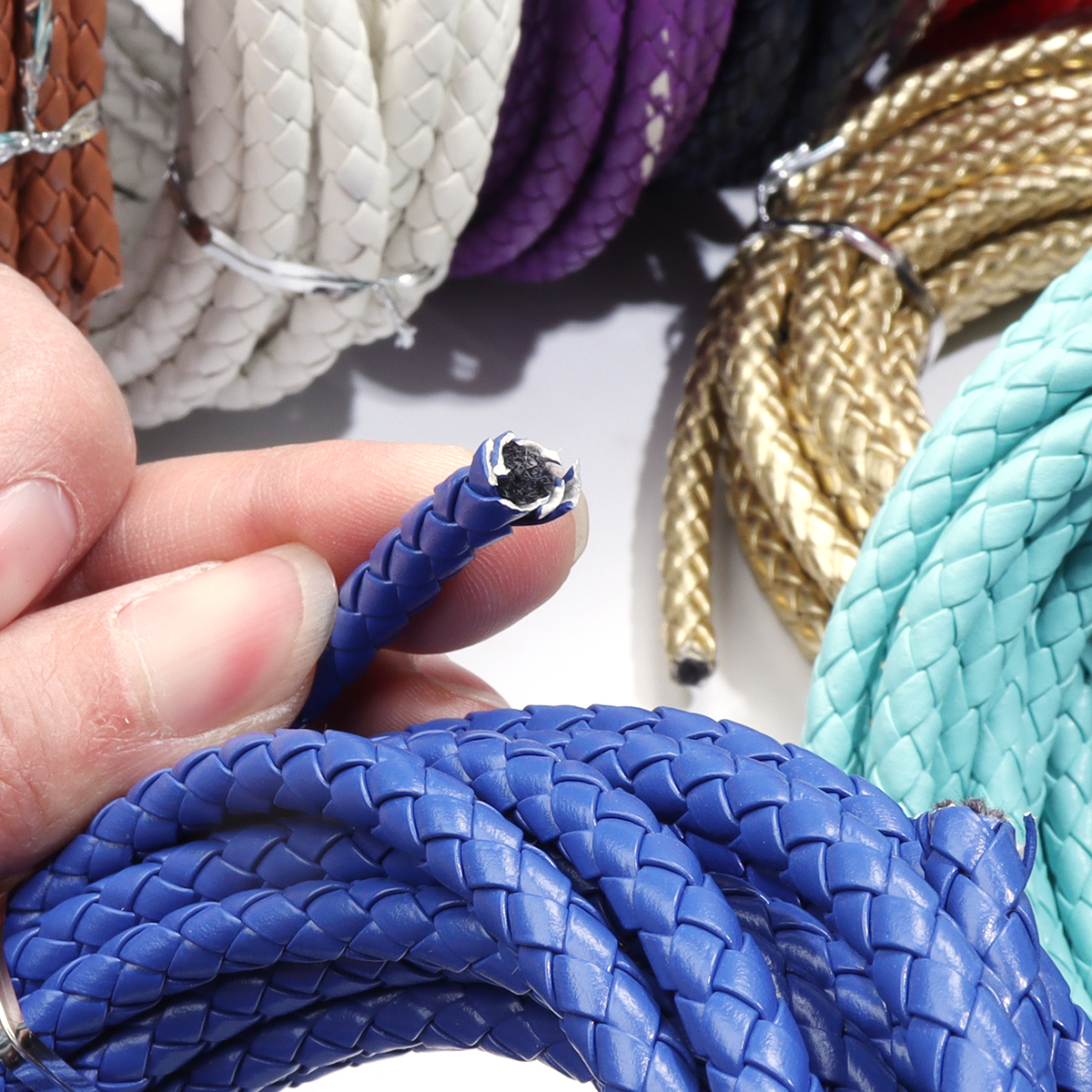 5 Yards/lot 6/7mm Braided Leat - Braided Line ulasan dan harga