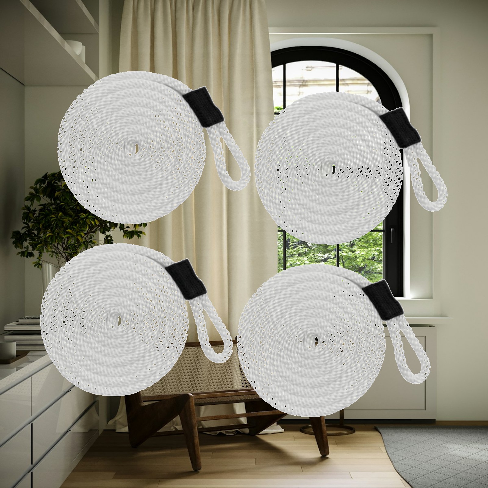 4 Pieces Docklines Mooring Rop - Braided Line ulasan dan harga